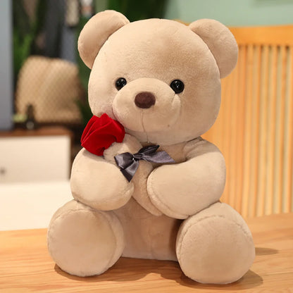 Cute Rose Bear Plush Toy