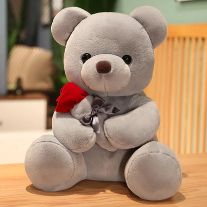 Cute Rose Bear Plush Toy