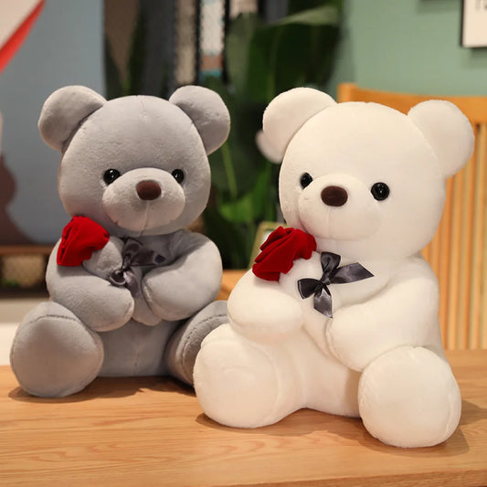 Cute Rose Bear Plush Toy