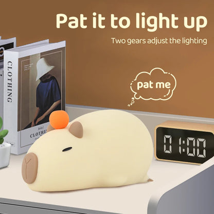 Cute Capybara Silicone Night Light