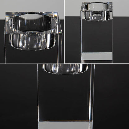 Modern Crystal Glass Candleholder