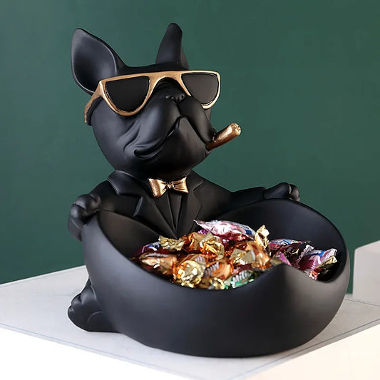 Cool Dog Storage Figurine